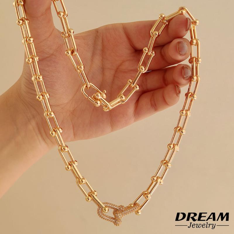 گردنبند تیفانی نگین‌دار DREAM