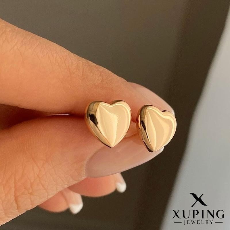 گوشواره سوزنی قلبی بزرگ ژوپینگ