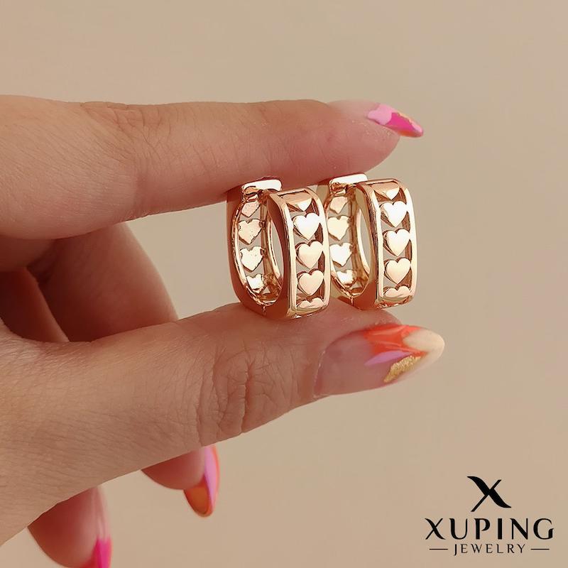 گوشواره قلبی آینه‌ای ژوپینگ