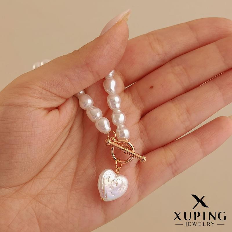 گردنبند مرواریدی قلب‌آویز ژوپینگ